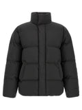 Saint Laurent Schwarze Polyester-Jacke in voller Länge