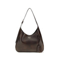 Prada Braune Kalbsleder Bos Taurus Schultertasche
