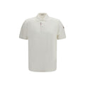Moncler Weißes Poloshirt aus Baumwolle