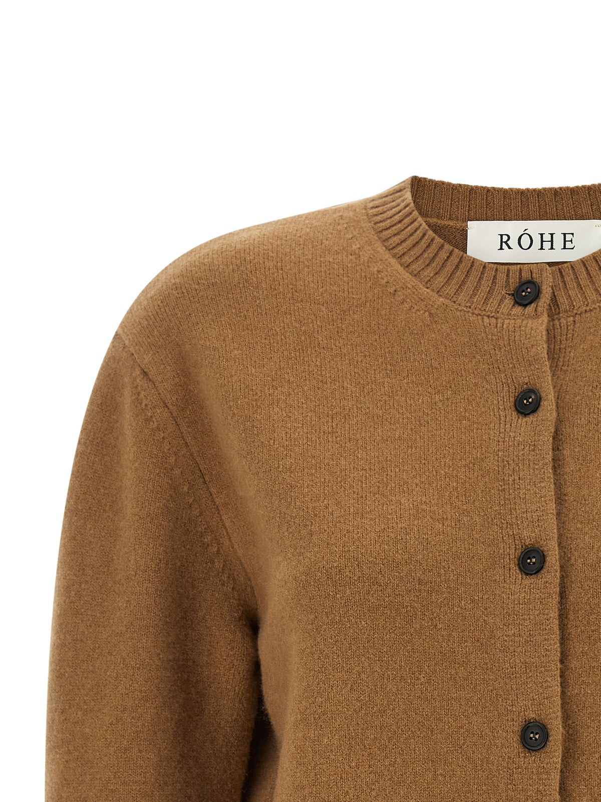 Rohe Brauner Wollcardigan