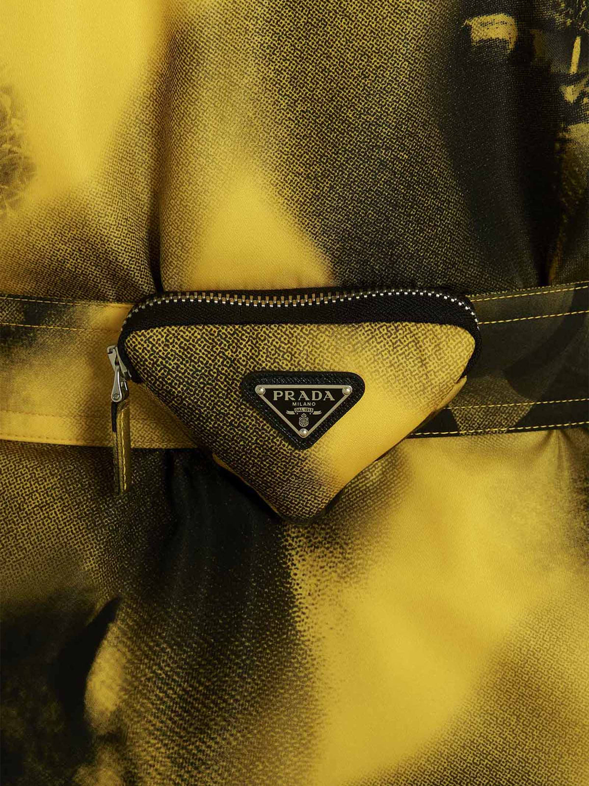 Prada Zweifarbiger Parka aus Polyamid