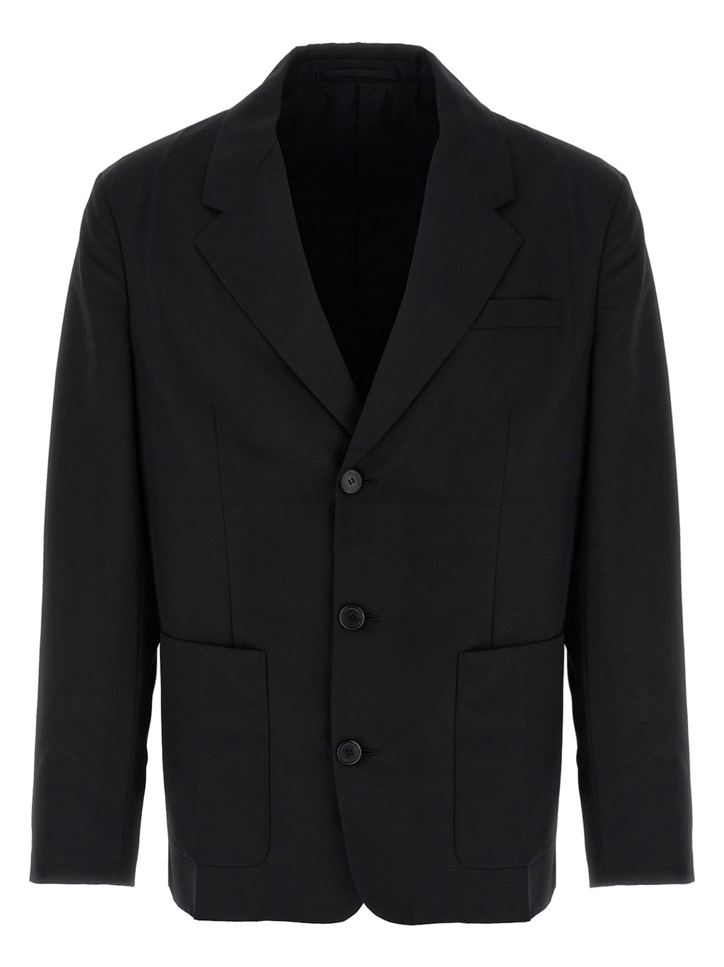 Prada Schwarzer Blazer aus reiner Schurwolle