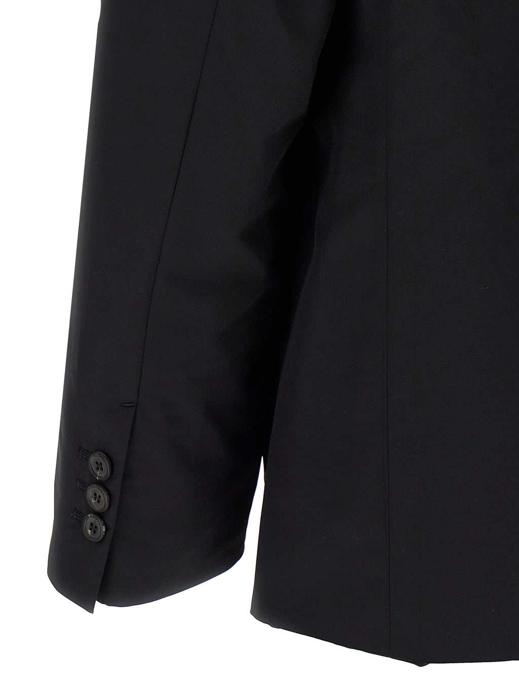 Prada Schwarzer Blazer aus reiner Schurwolle