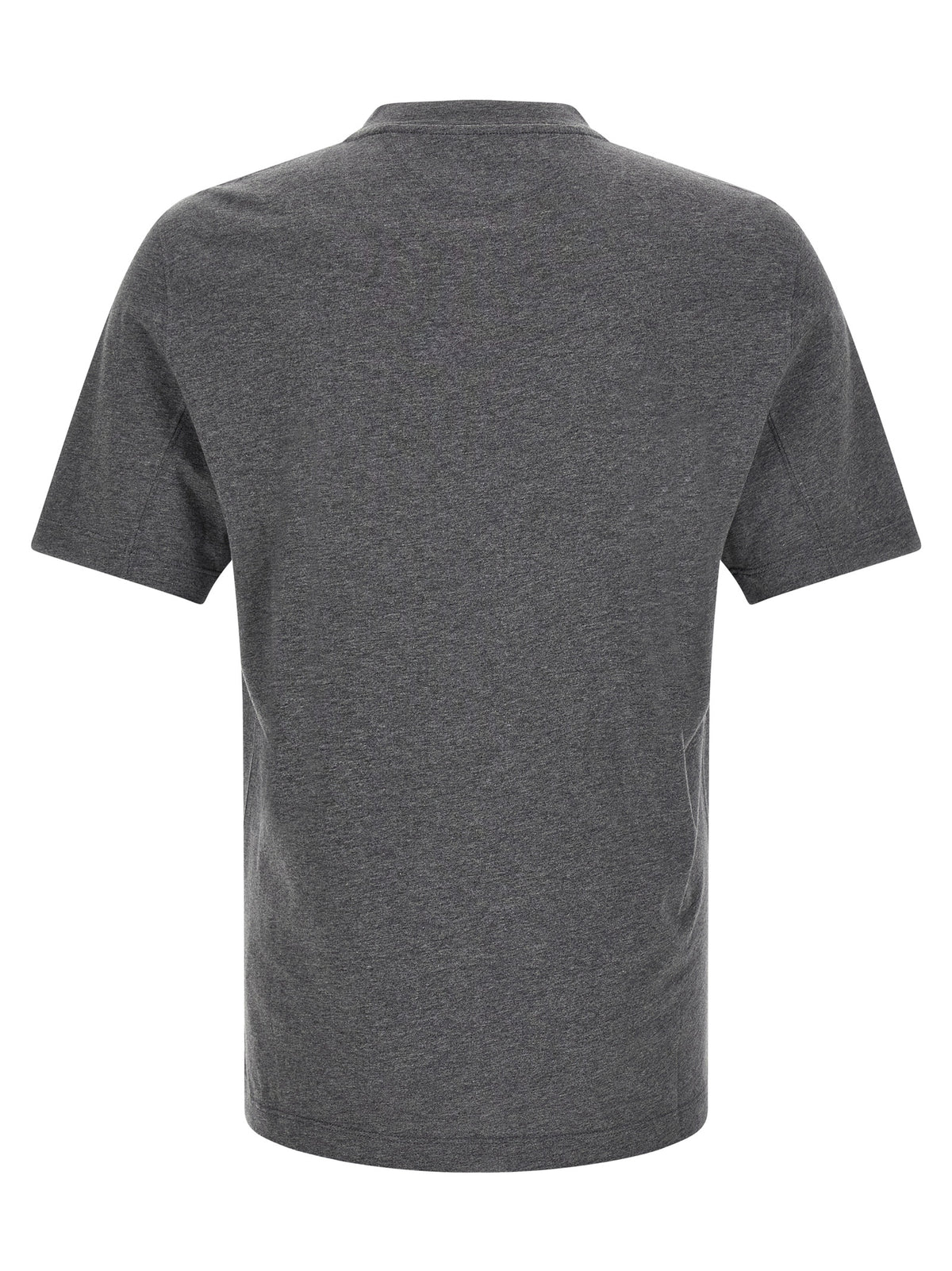 Brunello Cucinelli Graues Baumwoll-T-Shirt