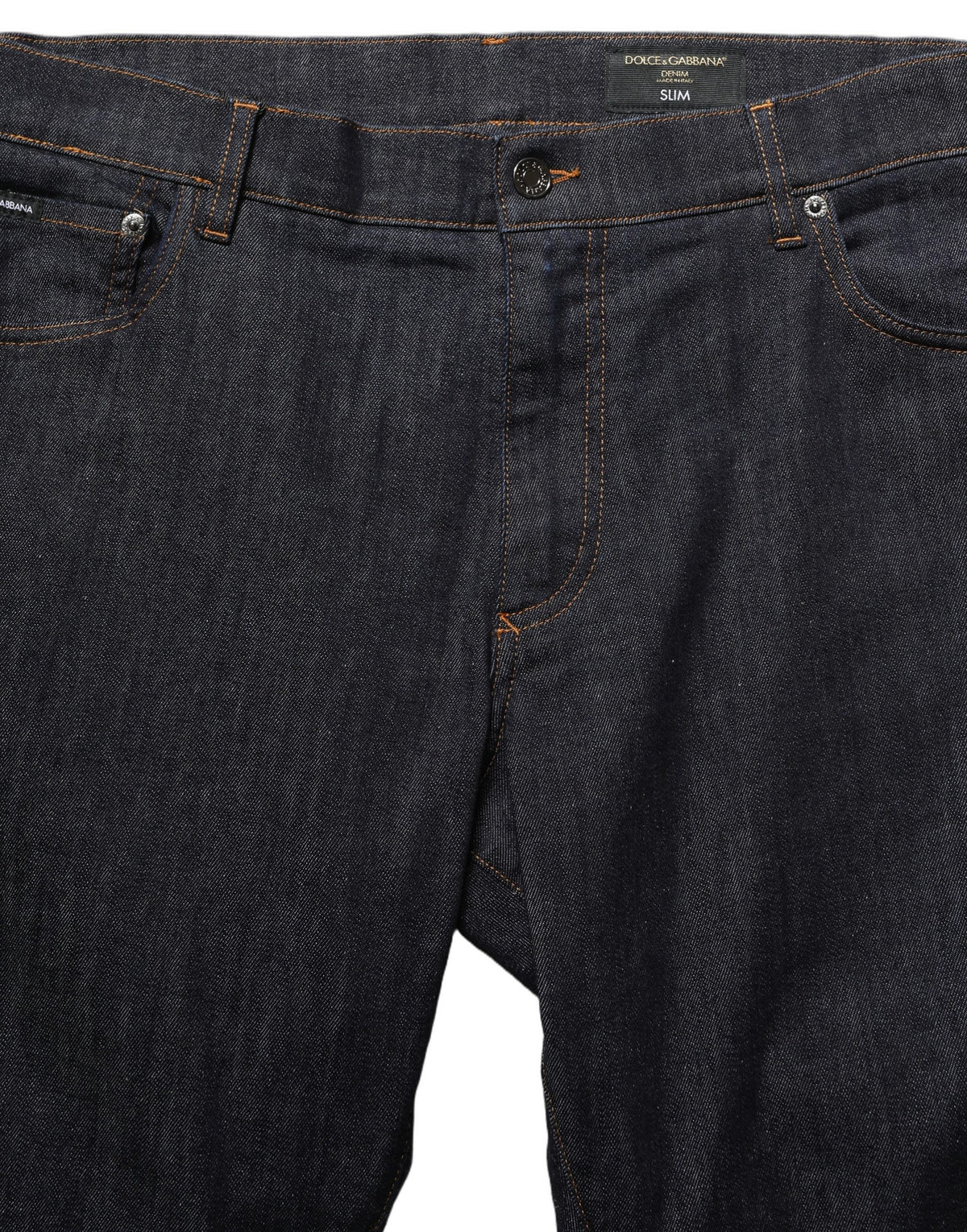 Dolce & Gabbana Dunkelgraue Baumwoll-Jeans im Slim Fit für Herren