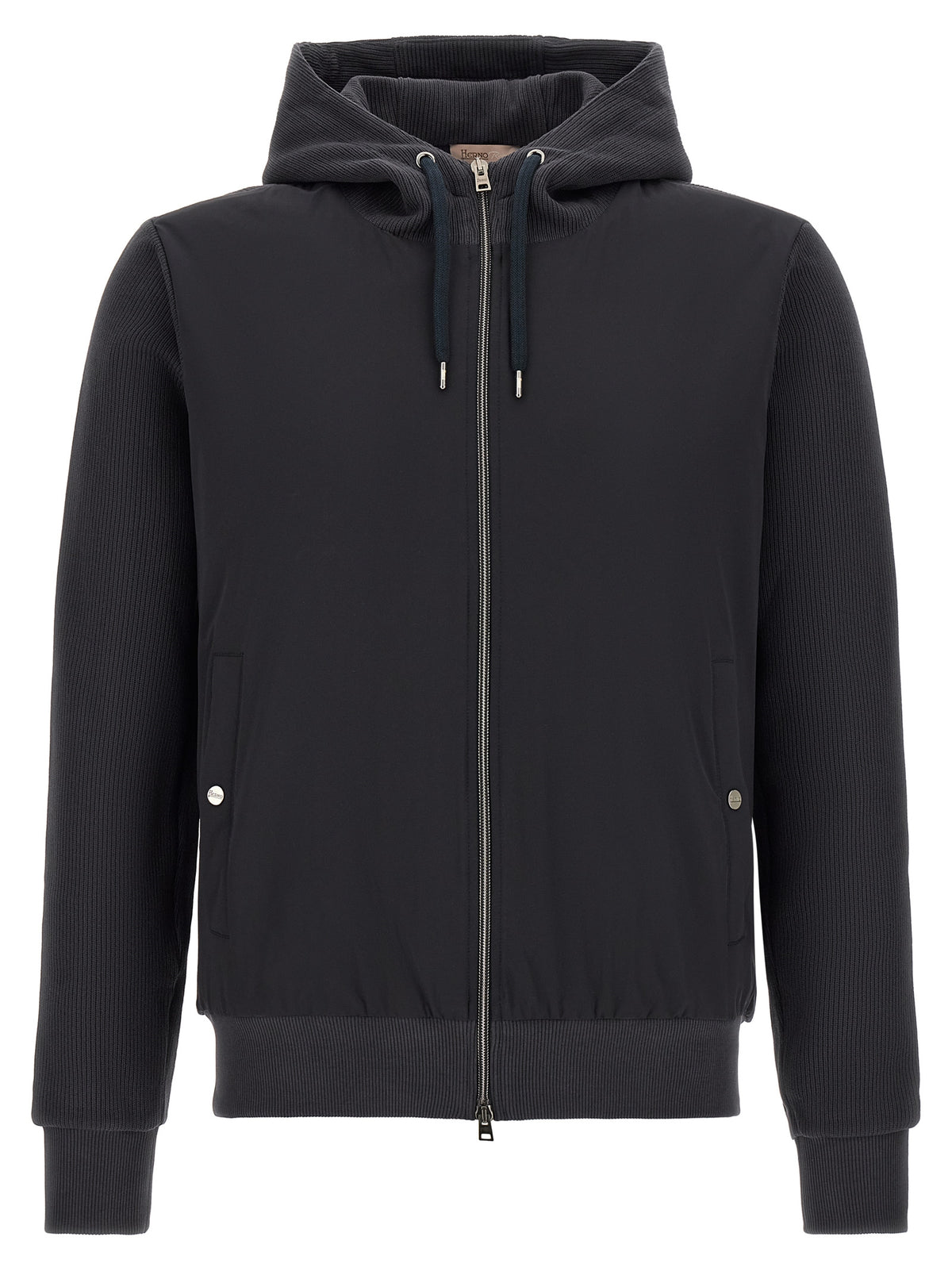 Herno Blaue Baumwoll-Shell-Jacke