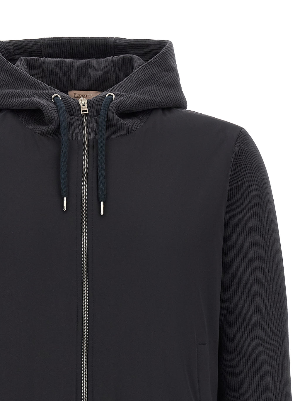 Herno Blaue Baumwoll-Shell-Jacke