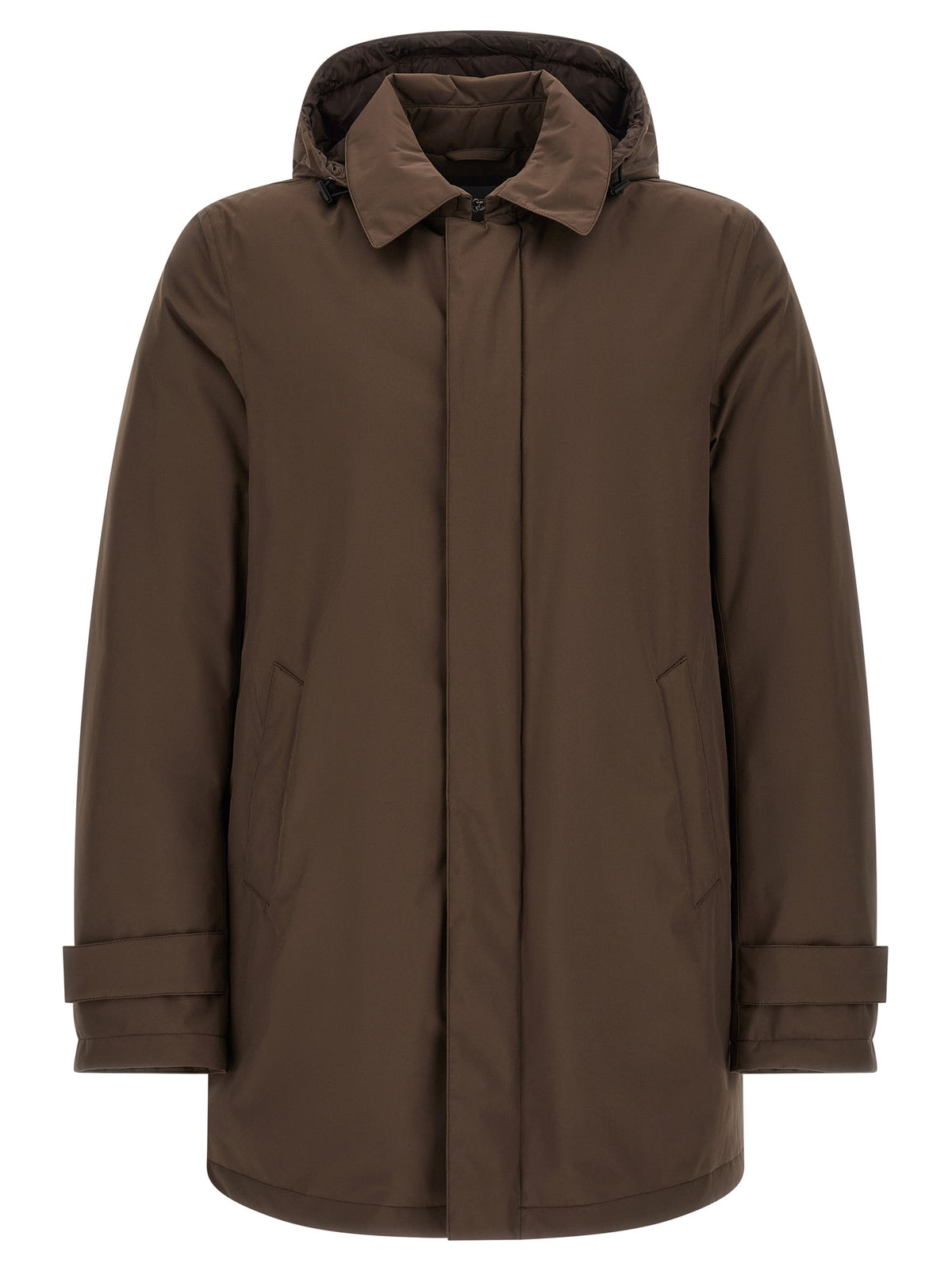 Herno Brauner Parka aus Polyester