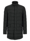 Herno Schwarze Polyamid-Jacke in voller Länge