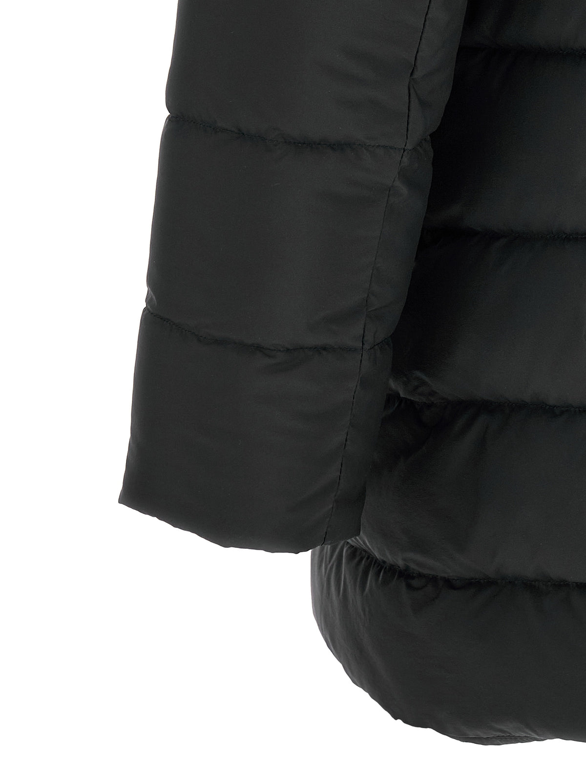 Herno Schwarze Polyamid-Jacke in voller Länge