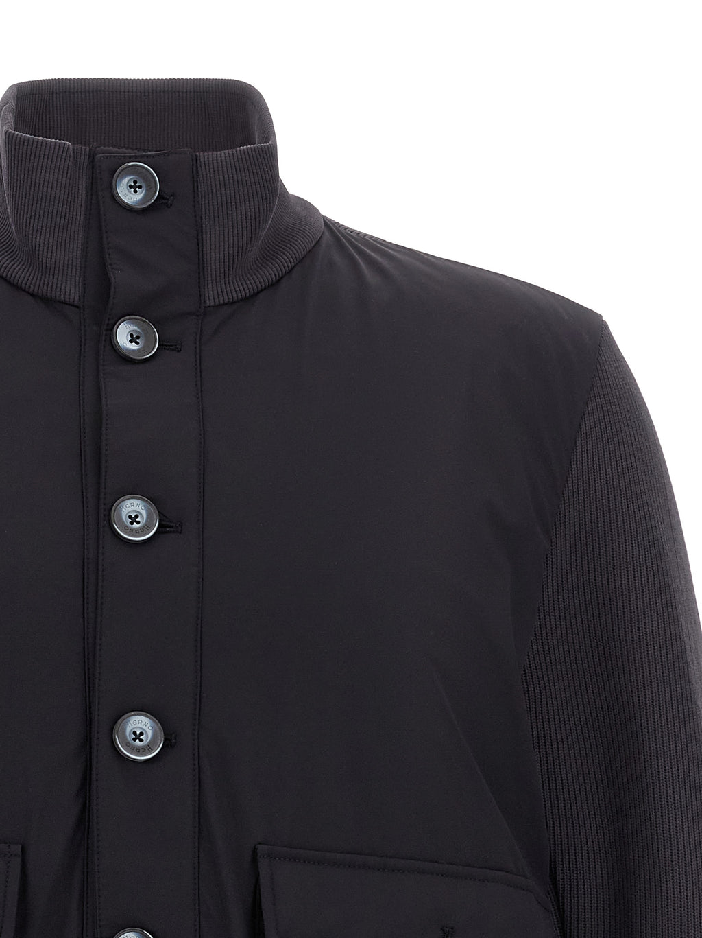 Herno Blaue Baumwolljacke