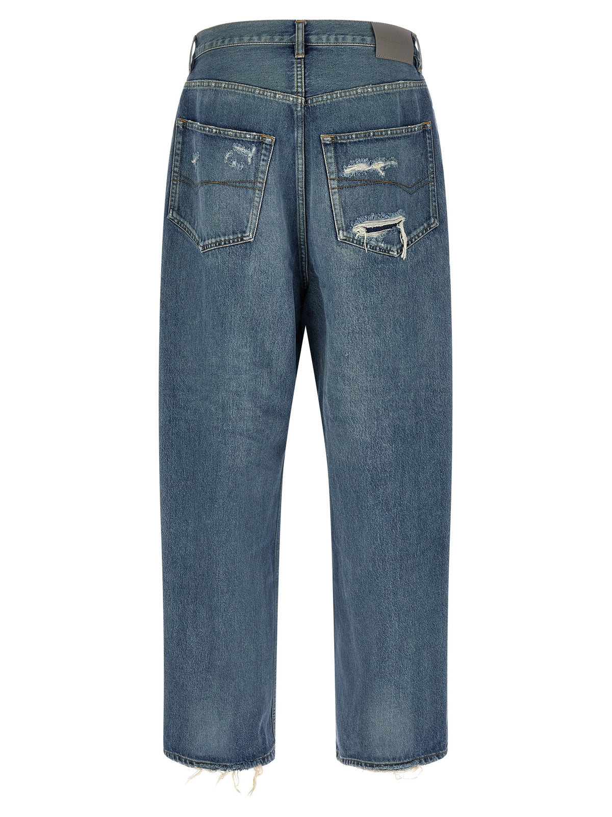 Balenciaga Blaue Baumwolljeans im Relaxed Fit