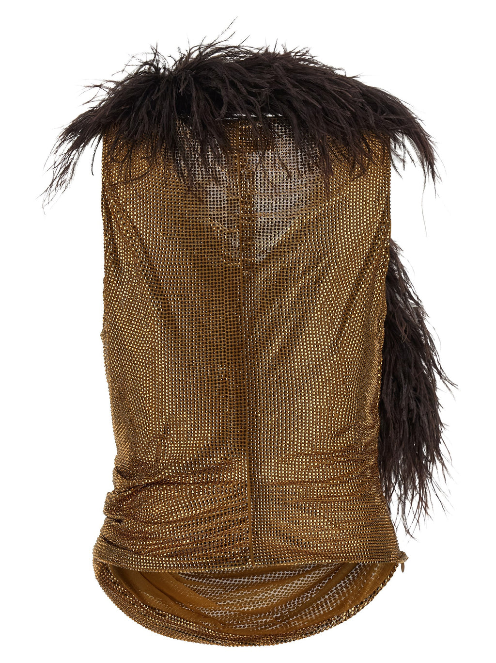 Giuseppe Di Morabito Goldfarbene Polyamid-Tanktops