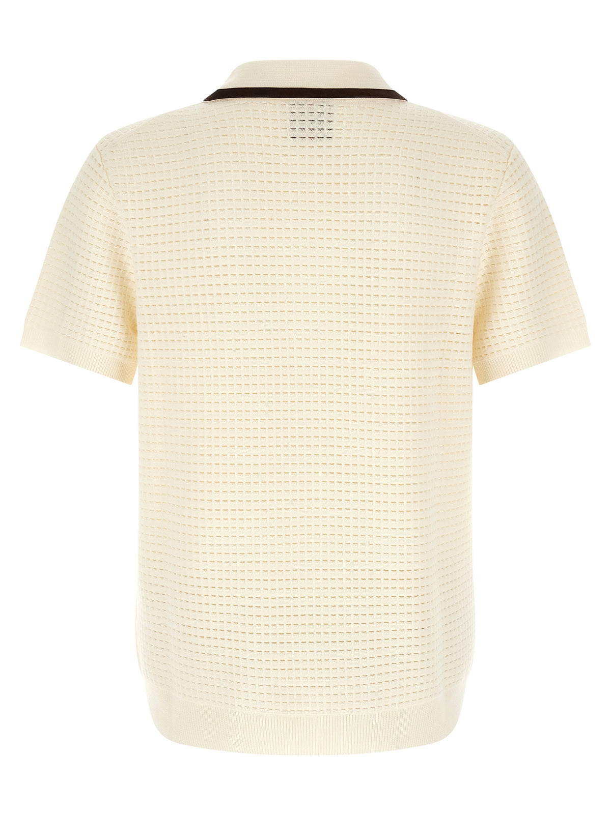 Casablanca Weißes Woll-Poloshirt