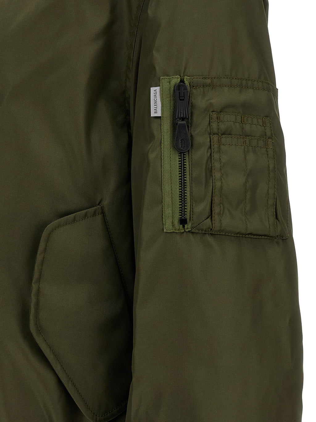 Balenciaga Zweifarbige Polyamid-Bomberjacke