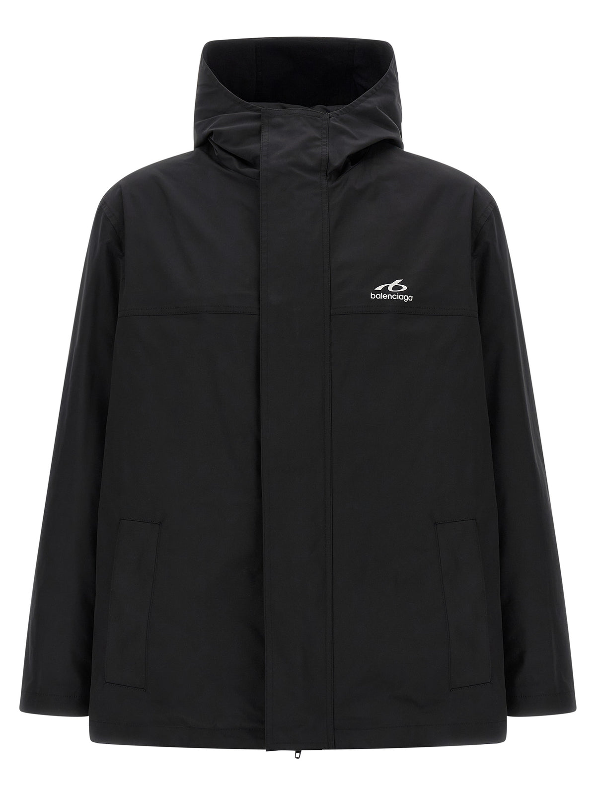 Balenciaga Schwarzer Parka aus Polyester