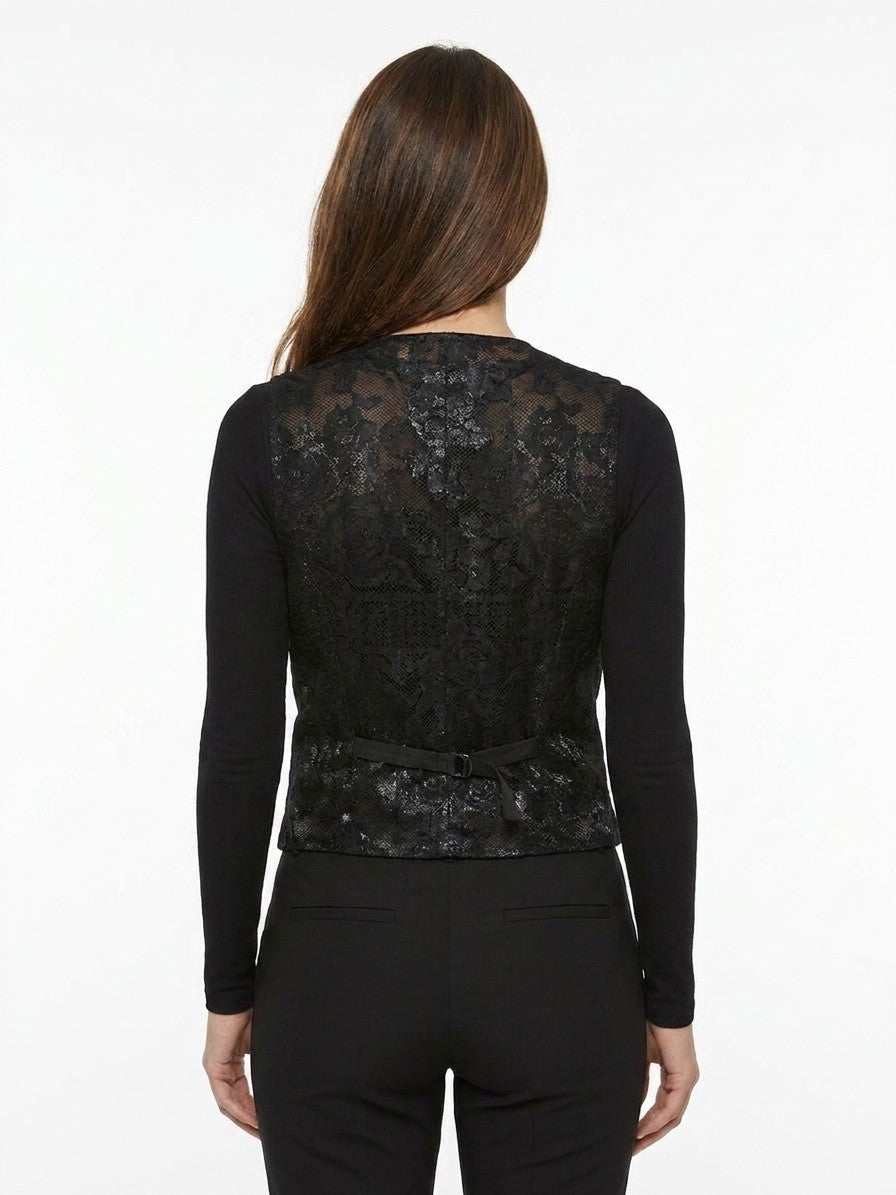 Dolce & Gabbana Schwarze Baumwollweste