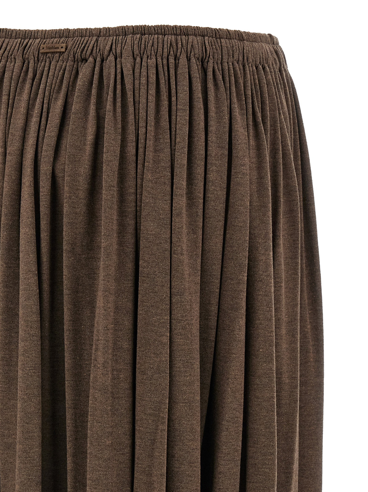 Max Mara Brauner Lyocell-Minirock