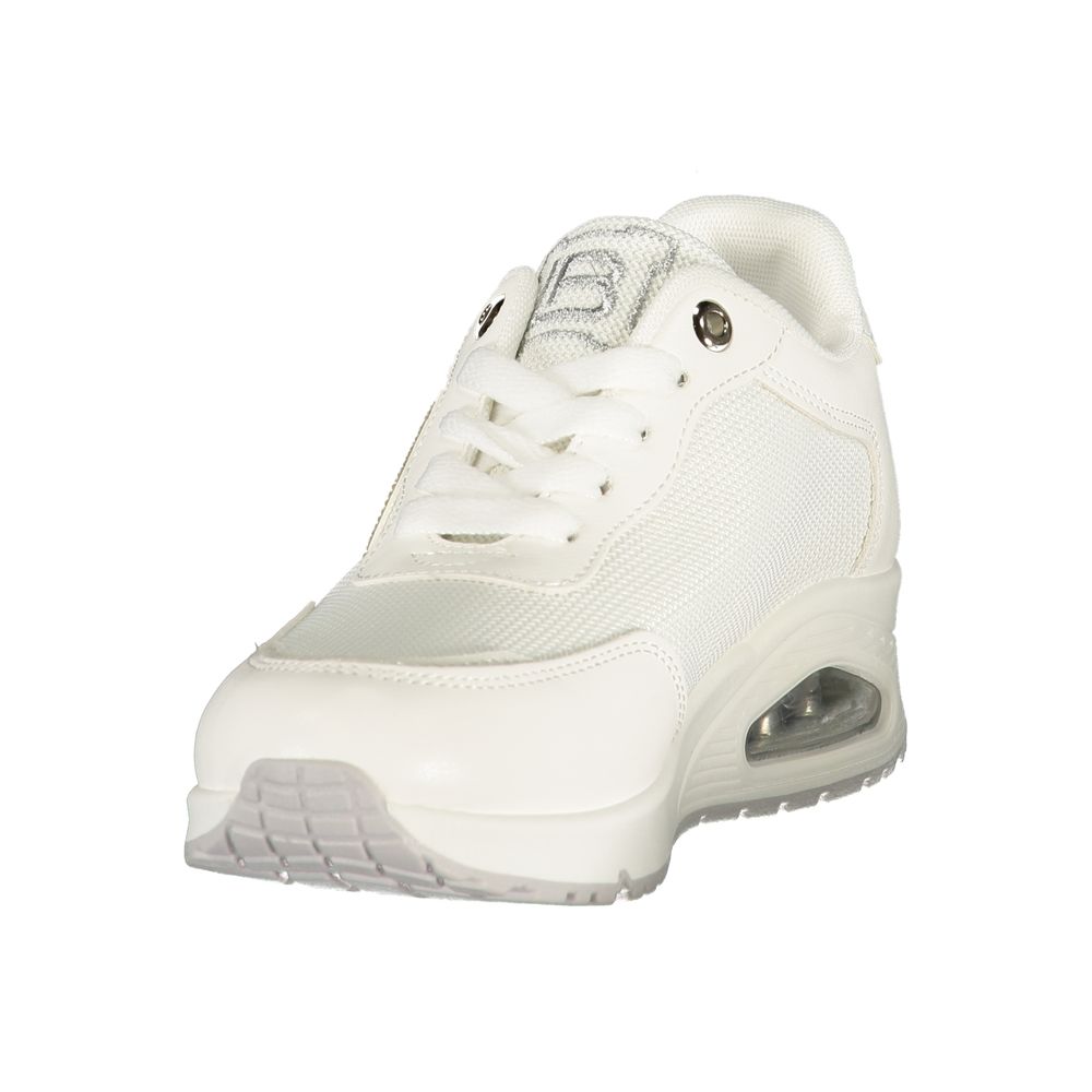 Laura Biagiotti Weiße Sneaker aus Polyester im Athletic-Stil