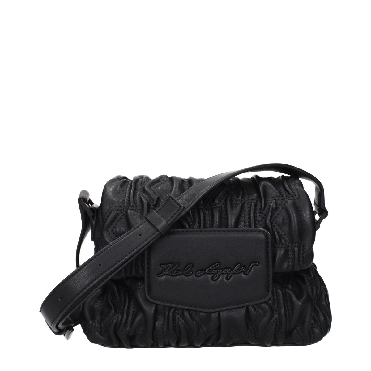Karl Lagerfeld Schwarze Crossbody-Tasche aus Polyester