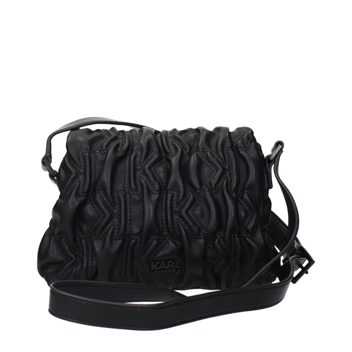 Karl Lagerfeld Schwarze Crossbody-Tasche aus Polyester