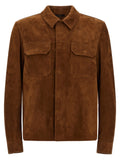 Tom Ford Braune Lammlederjacke