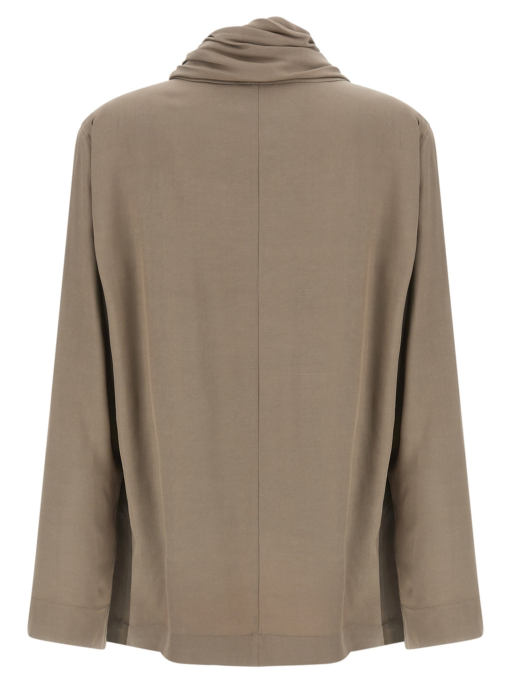 NUDE Graue Viskose-Bluse