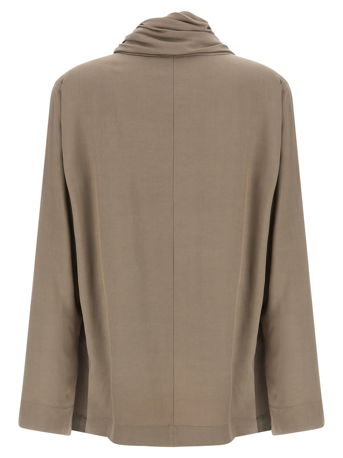 NUDE Graue Viskose-Bluse