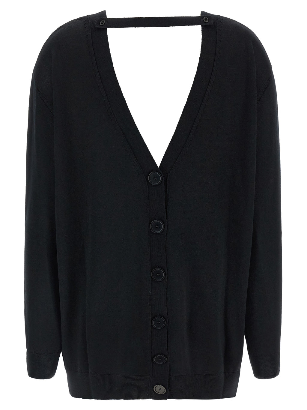 NUDE Schwarzer Wollcardigan