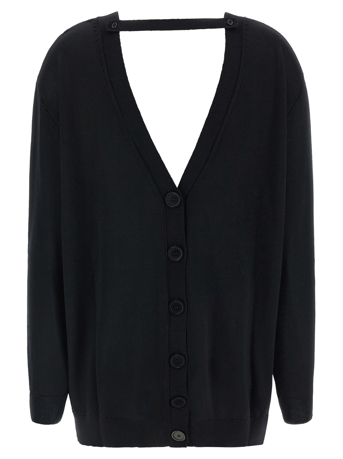 NUDE Schwarzer Wollcardigan