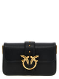 PINKO Schwarze Kalbsleder-Schultertasche