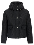 Burberry Schwarze Polyamid-Jacke in voller Länge