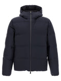 Herno Blaue Polyamid-Jacke in voller Länge