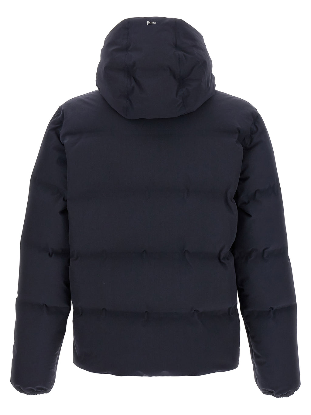 Herno Blaue Polyamid-Jacke in voller Länge