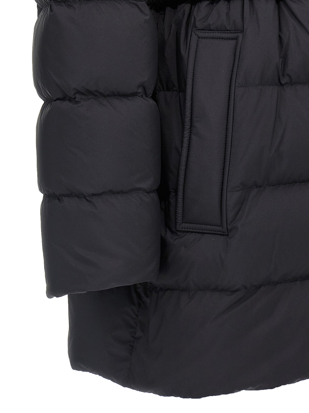 Burberry Schwarzer Polyamid-Mantel