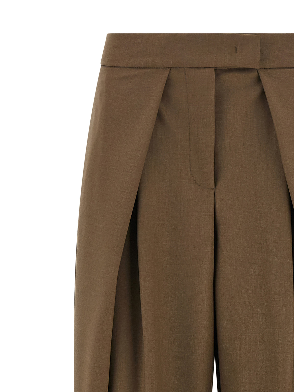 NUDE Braune Wollhose