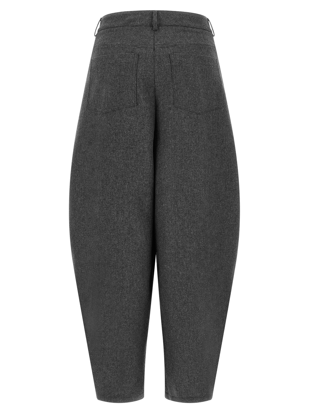 NUDE Graue Woll-Freizeithose