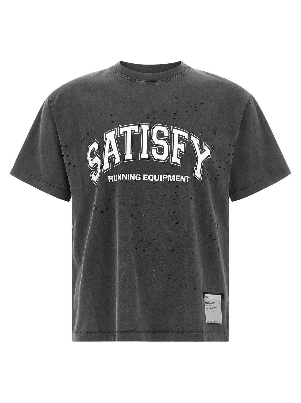 SATISFY Schwarzes Bio-Baumwoll-T-Shirt