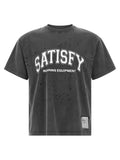 SATISFY Schwarzes Bio-Baumwoll-T-Shirt