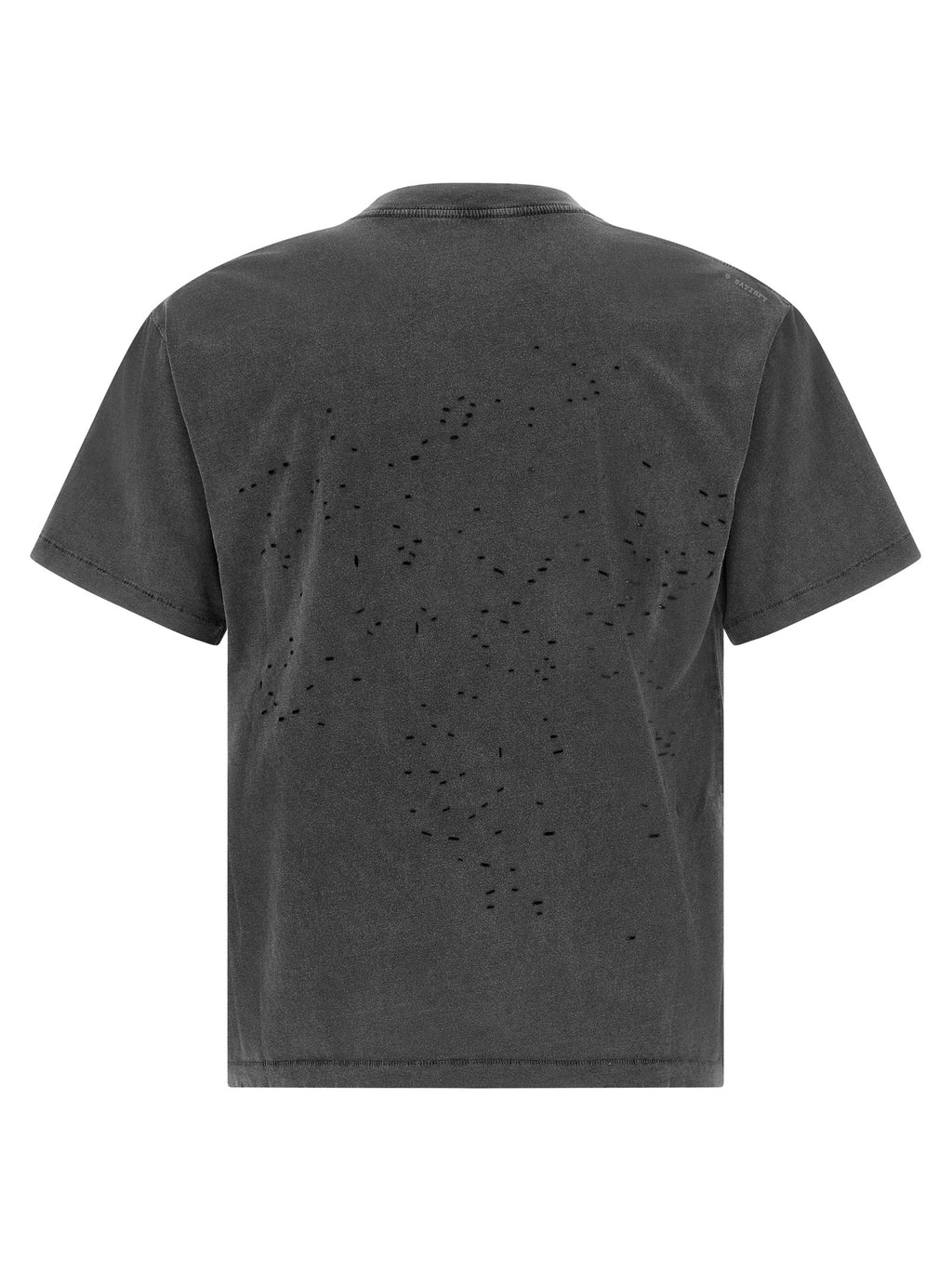 SATISFY Schwarzes Bio-Baumwoll-T-Shirt