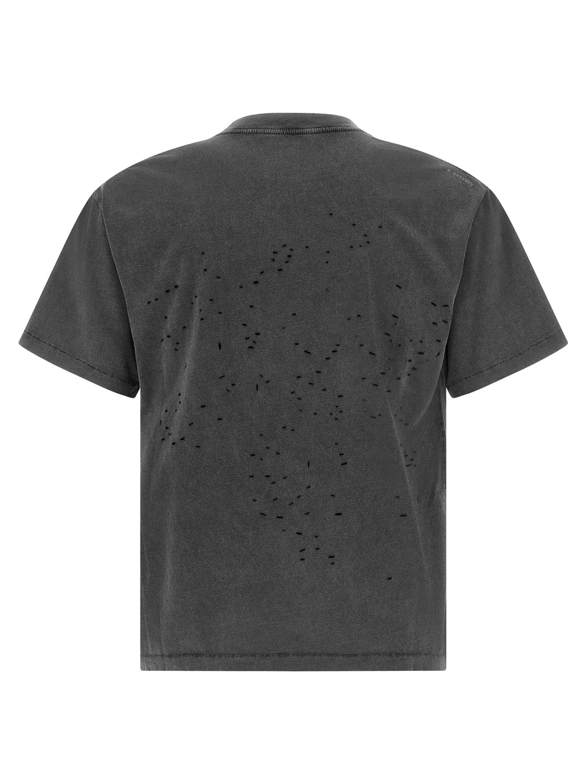 SATISFY Schwarzes Bio-Baumwoll-T-Shirt