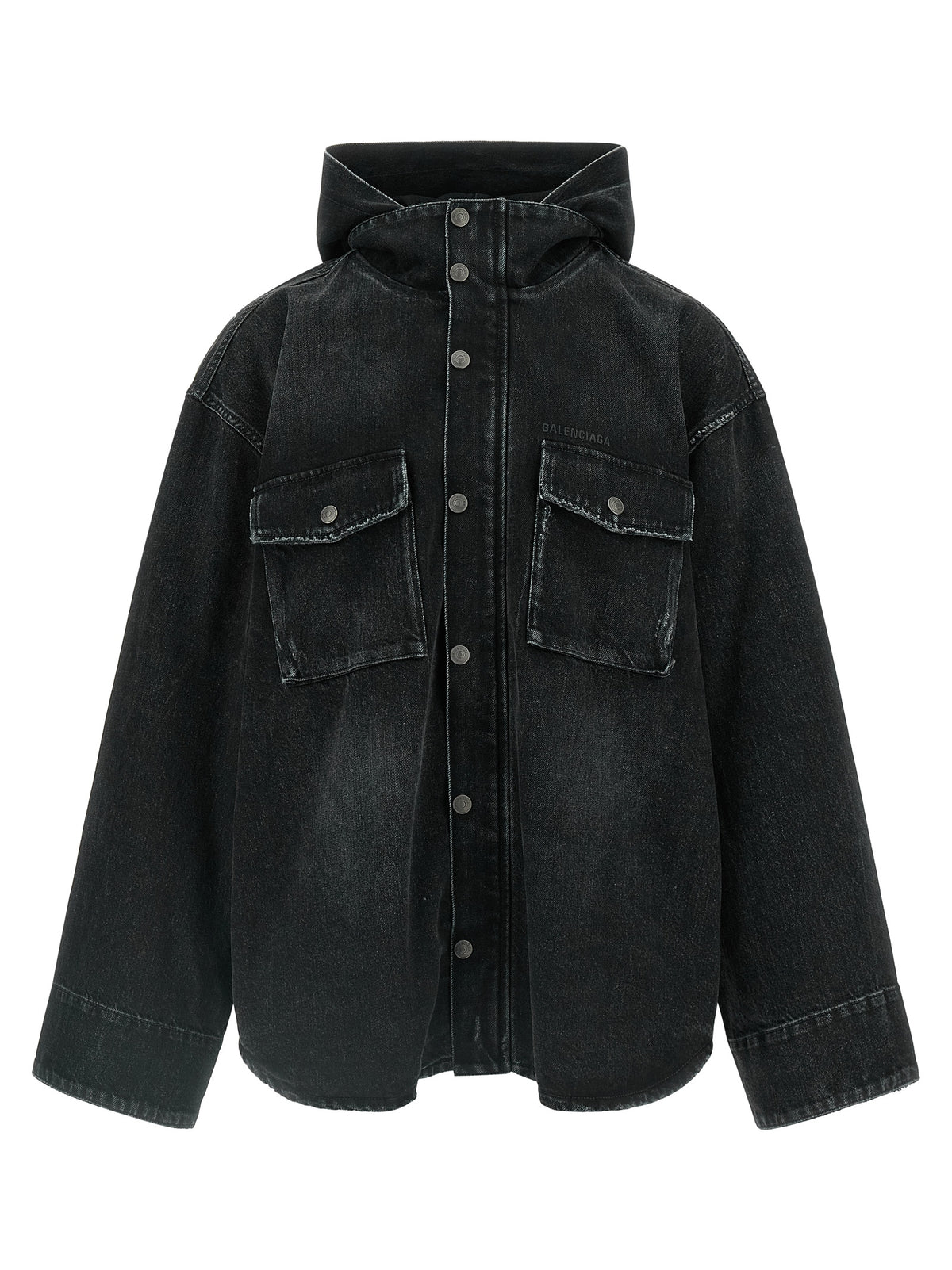Balenciaga Schwarze Baumwoll-Denimjacke
