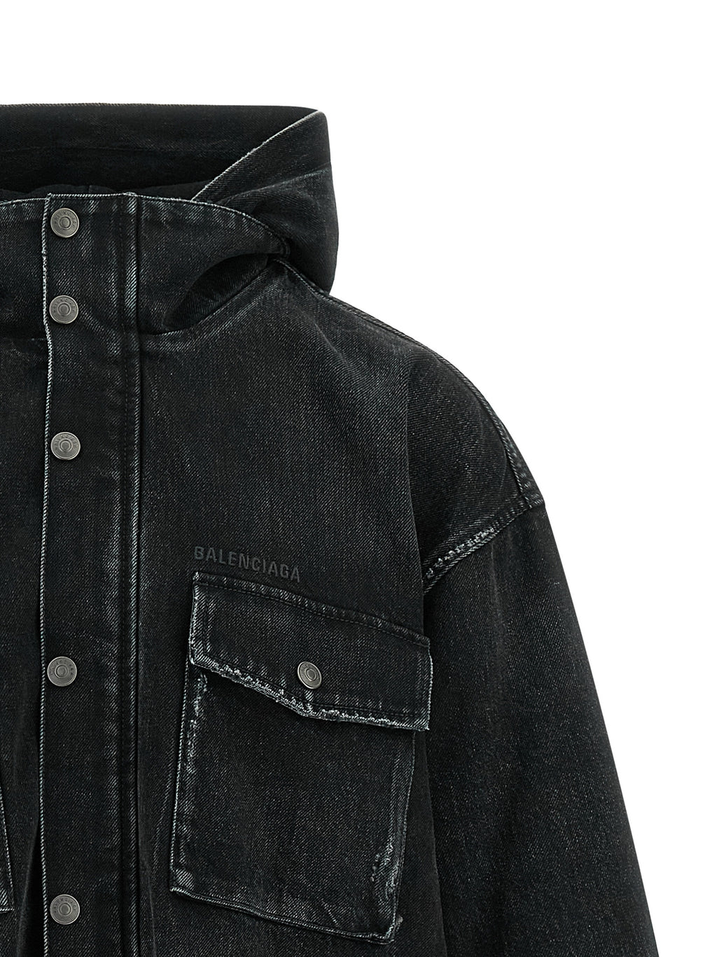 Balenciaga Schwarze Baumwoll-Denimjacke