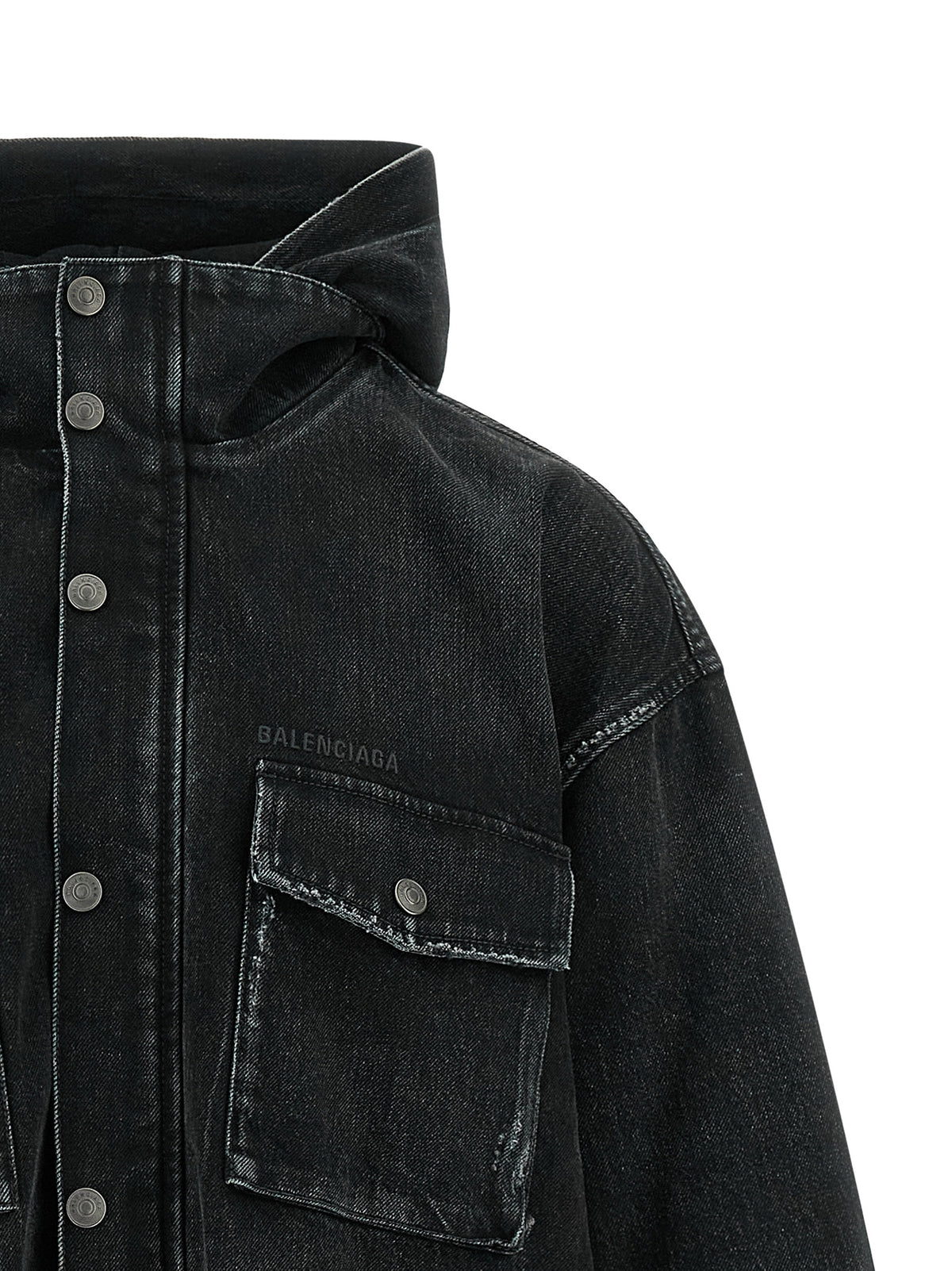 Balenciaga Schwarze Baumwoll-Denimjacke