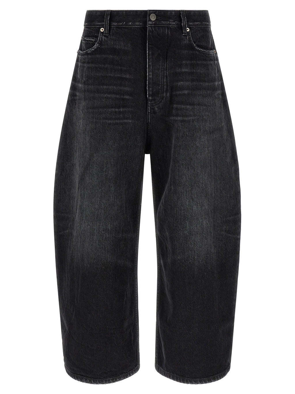 Balenciaga Schwarze Cropped Jeans aus Baumwolle