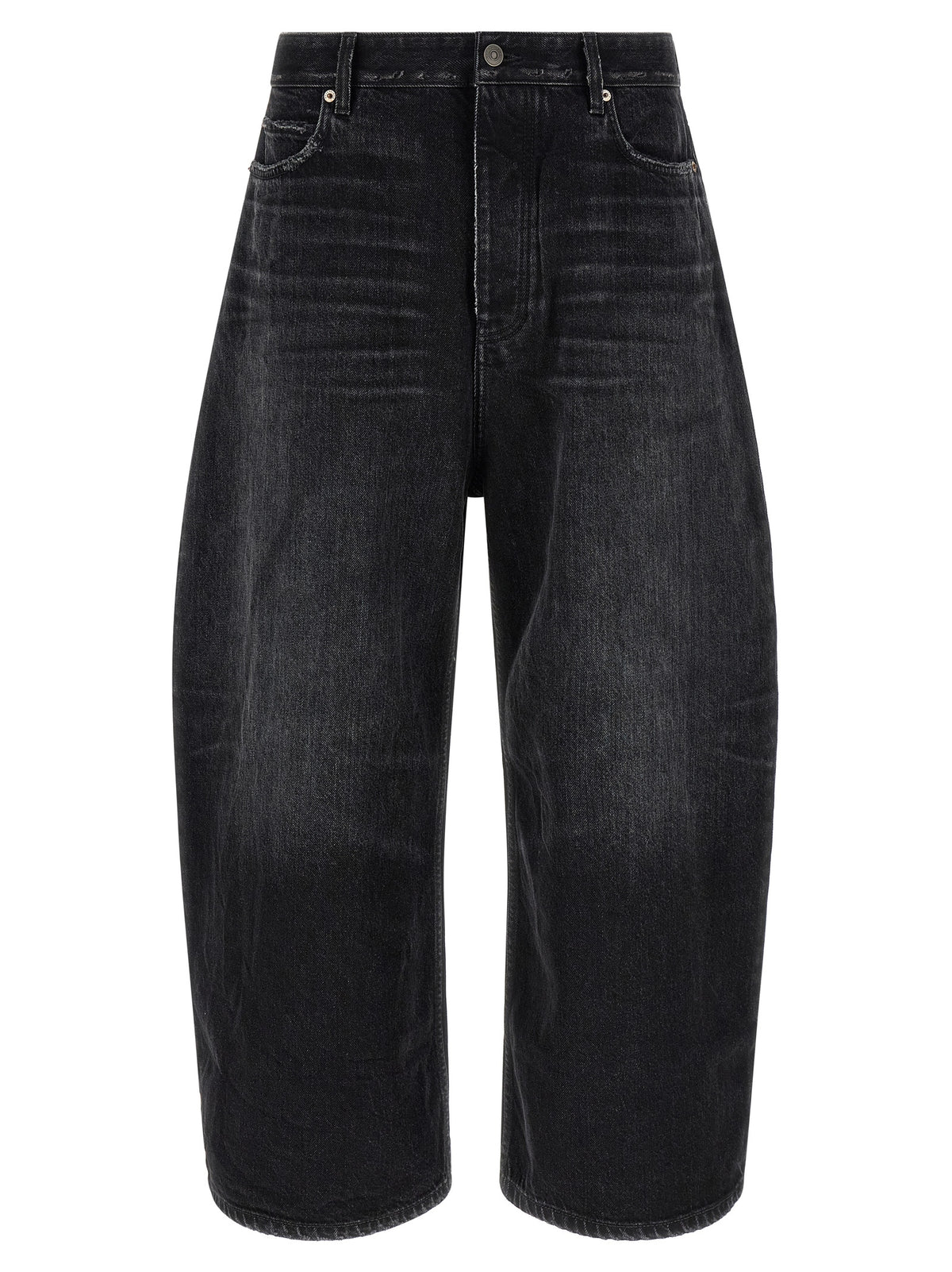 Balenciaga Schwarze Cropped Jeans aus Baumwolle