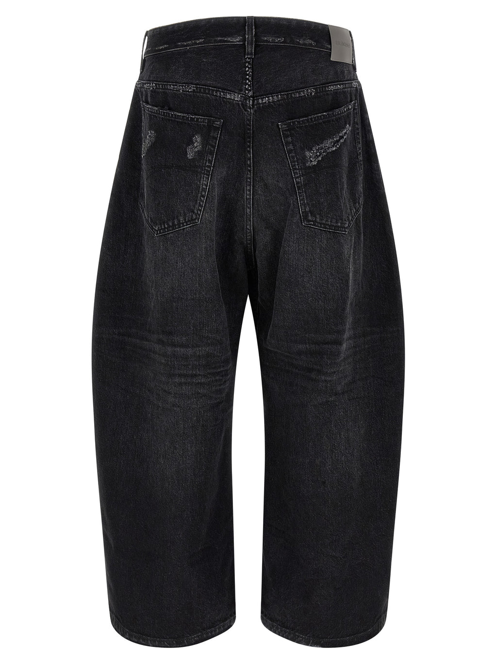 Balenciaga Schwarze Cropped Jeans aus Baumwolle