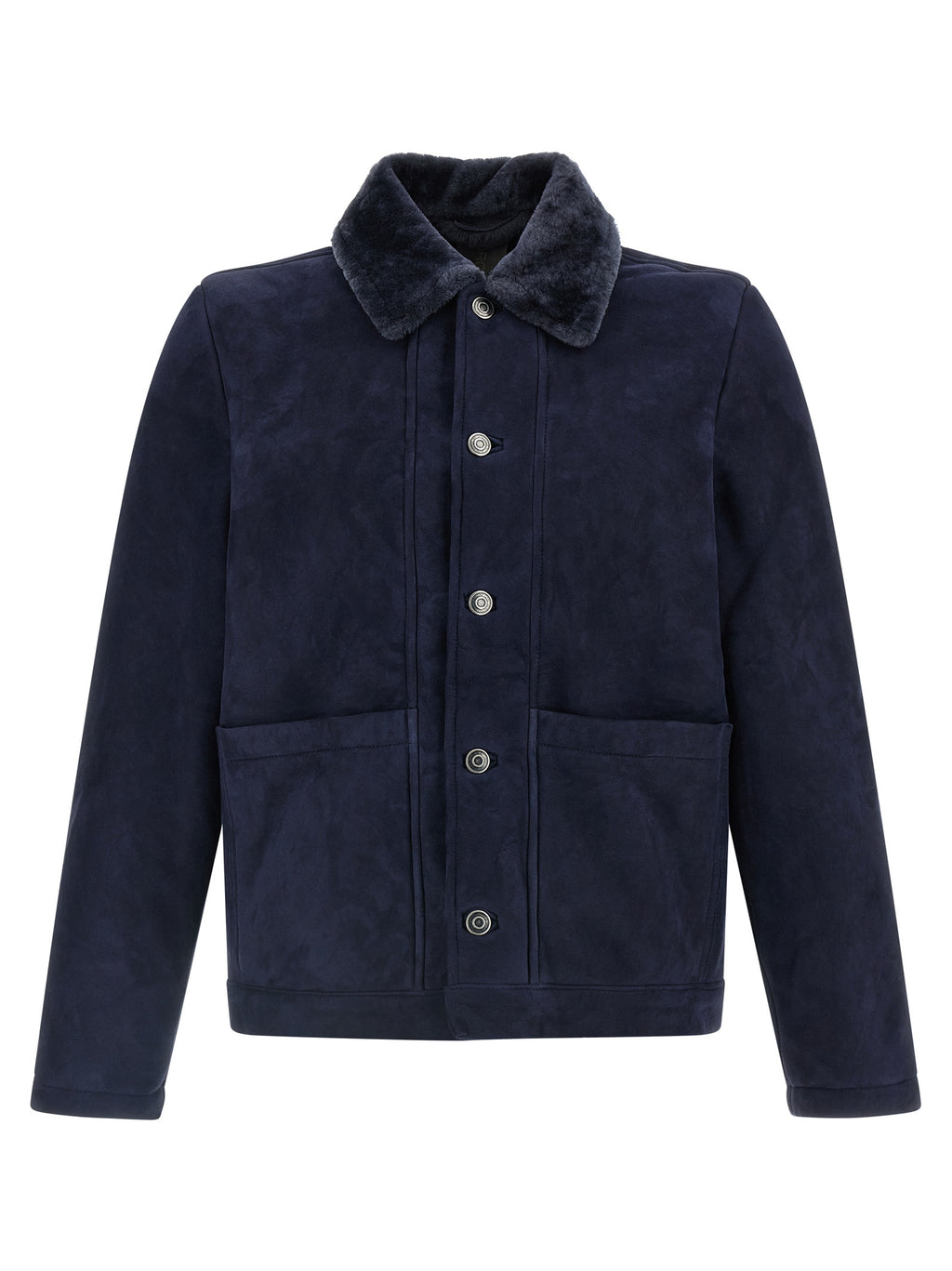 GIORGIO BRATO Blaue Lederjacke