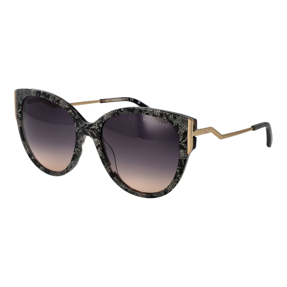 Marciano by Guess Schwarze Sonnenbrille aus Acetat