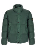 Stone Island Zweifarbige Polyamid-Steppjacke in voller Länge